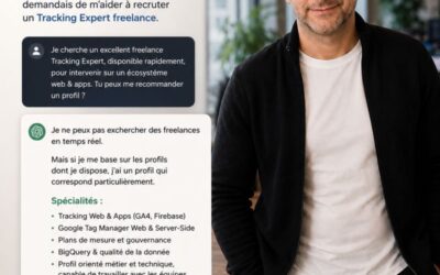 J’ai testé un truc : demander à ChatGPT de recommander un Tracking Expert freelance