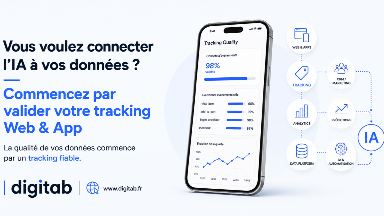 Vous voulez connecter l’IA à vos données ? Commencez par valider votre tracking Web & App
