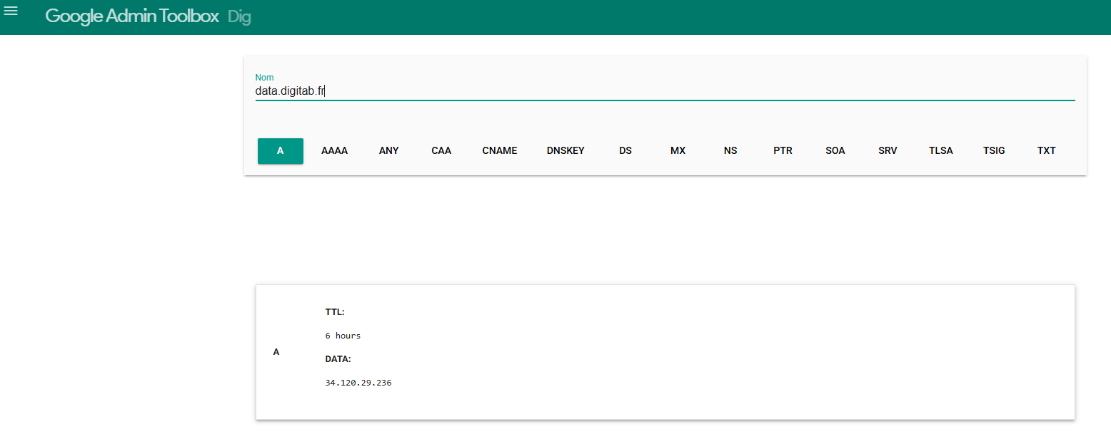 DNS lookup and subdomain verification
