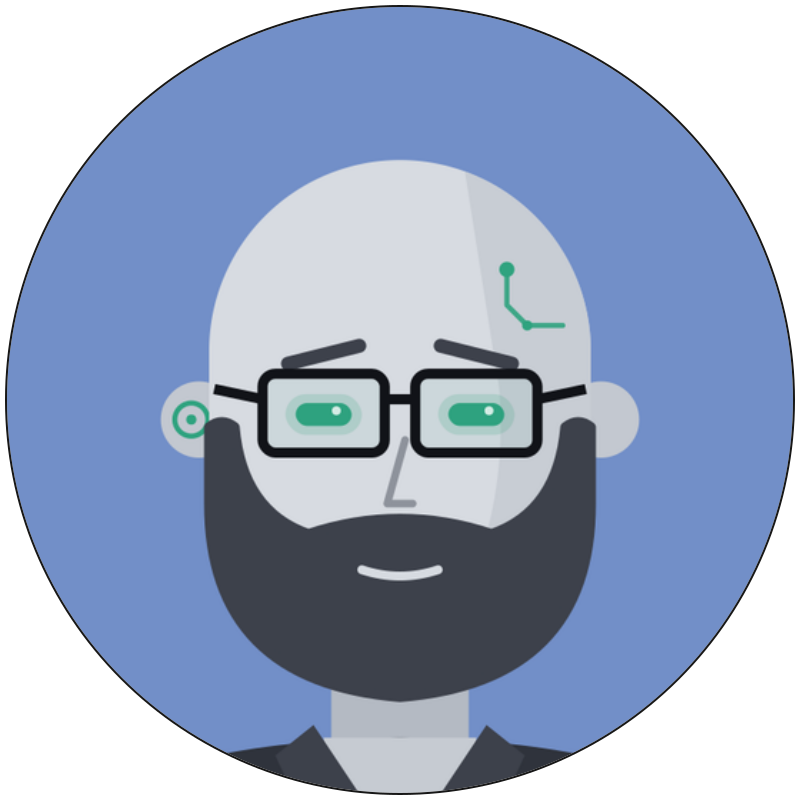 Portrait illustré de Cyril, agent IA campaign manager de Digitab